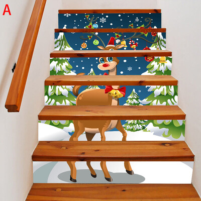 

Tailored 2019 New Furniture Decoration Stair Stickers Christmas Stair Stickers