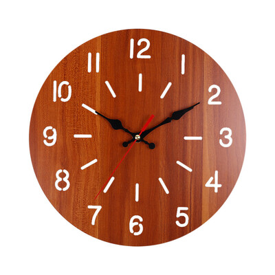 

Gobestart Vintage Rustic Wooden Wall Clock Antique Shabby Retro Home Kitchen Room Decor