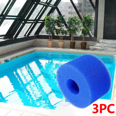 

Gobestart 3pcs Washable Sponge Foam Cartridge Suitable Pool Reusable Foam Filter