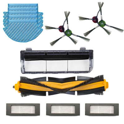 

14pcs Main Brush Filter Mop Cloth For Ecovacs Deebot OZMO 902 Vacuum Cleaner