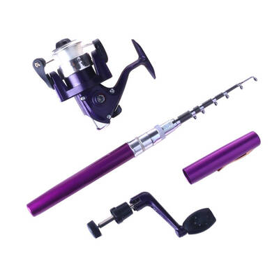 

3Pcsset Spinning Fishing Reel Fly Wheel Telescopic Mini Fishing Rod Pole Stick Bar Rocker Arm
