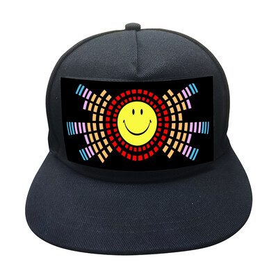 

New Hot Party Led Lights Sound Activated Glow In Dark Hat Light Up LED Fancy Dress Dance Party Hat Halloween Cosplay