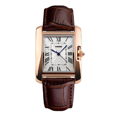 

SKMEI 1085 Fashionable Retro Style 3ATM Waterproof Quartz Womens Watch with Leather Strap