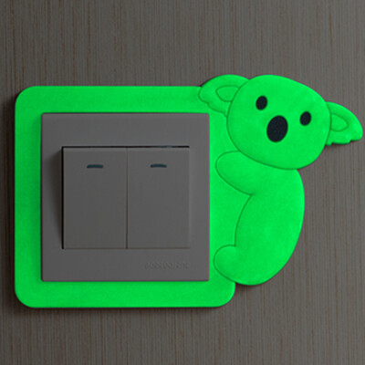 

〖Follure〗Hot Sale Luminous Switch Stickers Cartoon Bedroom Switch Protection Cover B