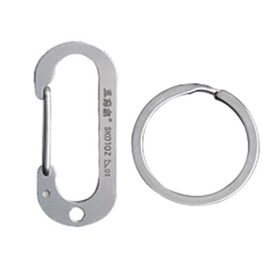 

Outdoor Multifunctional Stainless Steel Key Chain Ring Carabiner Clip Backpack Clasp Snap Hooks