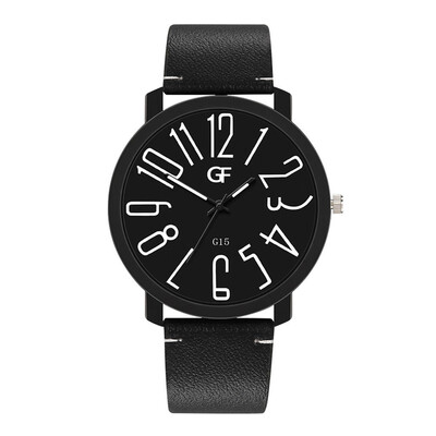 

Gobestart Hot Man Leather Watch Whatever Late Anyway Letter Watches New Pointer Glow