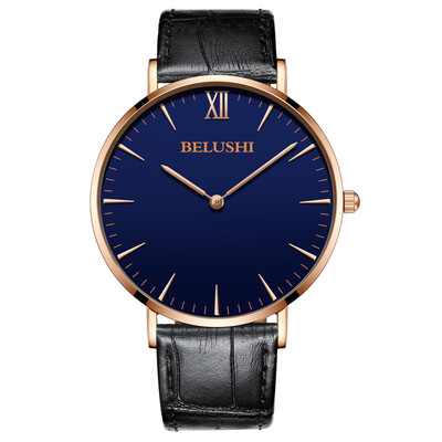 

New ultra-thin mens watch belt waterproof wrist watch student fashion Korean fashion sports quartz watch