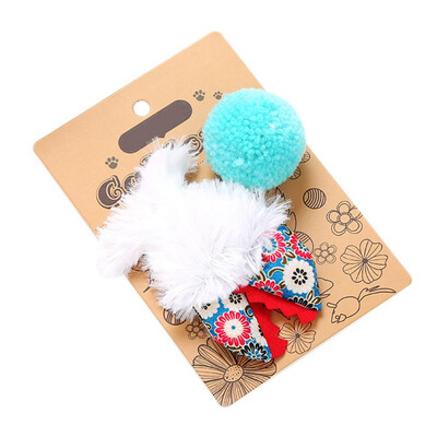 

Cats Toy Bird Fish Shape Catnip Funny Cat Interactive Scratching Toys Kitten Soft Ball Feather Trainning Toy Pet Supplies