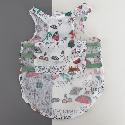 

Pet Summer Thin Section Two-Legged Clothing Vest Keji Bago French Cattle Puppy Dog Clothes Teddy VIP Cat Costume Attention
