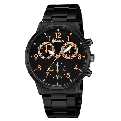 

Gobestart Fashion Geneva Women Stainless steel Watch Leisure Ladies quartz wristwatch