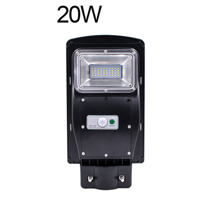 

〖Follure〗20W40W60W LED Solar Powered Outdoor Wall Street Light PIR Motion Sensor Lamp