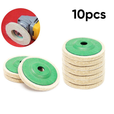 

100 100mm394 Wool Buffing Polishing Wheels Felt Pads Buffer Buff Polish Disc