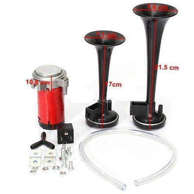 

2017 New Useful 178DB Ultra Loud 12V Car Boat Truck Air Horn Compressor Tone Trumpet Kit