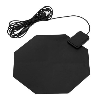 

Digital Indoor TV HDTV DTV Antenna Flat Design Support Receiving VHF UHF Signals Free Digital Analog Signals High Gain