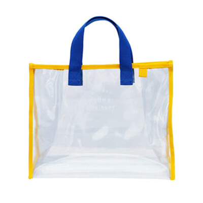 

LADIES LARGE TOTE BAG HANDBAG SHOULDER CLEAR TRANSPARENT SHOPPING BEACH GYM UK