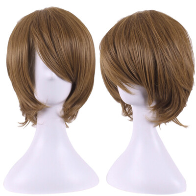 

〖Follure〗Fashion Short Curly Wig Hair Party Cosplay Full Wigs Styling Cool Wig 32cm