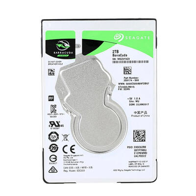 

Seagate 2TB 5400RPM SATA 6Gbs 128MB Internal Laptop HDD Hard Disk Drive