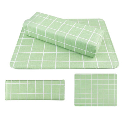 

Gobestart Macaron Checked And Striped Hand Cushion Table With Square Nail Cushion