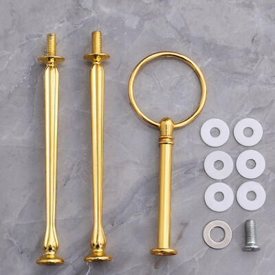 

23 Layers Cake Plate Stand Hardware Rod Stick Cake Cookie Display Gold Silver