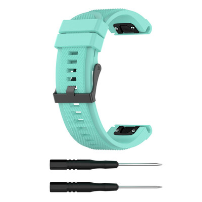 

〖Follure〗for Garmin Fenix 5X Plus Band Easy Fit 26mm Width Soft Silicone Watch Strap AG