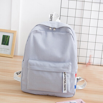 

Tailored Unisex Canvas School Bag Travel Backpack Tote Shoulder Bag Student Backpack