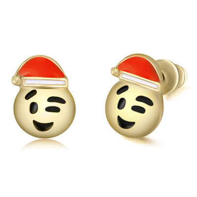 

Cartoons Poop Fashion Earrings Latest Gold Face Cartoons Earrings Earring Women Love Emoticon Luxury Plated Smiley