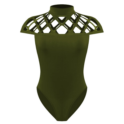 

2017 Women Sexy One-Piece Bandage Playsuit Bodycon Mesh Bodysuit Jumpsuit