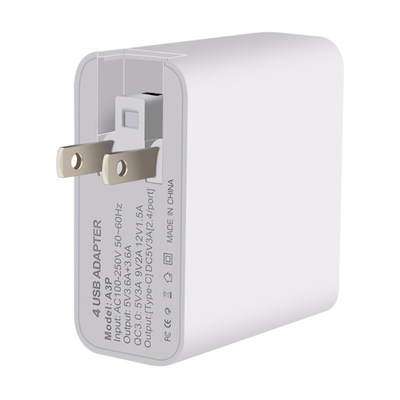 

36W 4 USB Adapter Quick Charger30 Type-C USB Charger For Apple iPhone Samsung Huawei Nokia XiaoMi Vivo Sony Lenovo Philip
