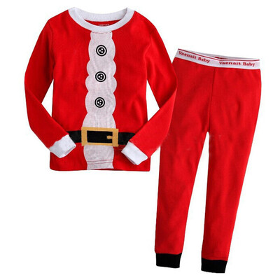 

Chiristmas Santa Claus Baby Kids Children Nightwear Pajamas Sleepwear Pyjamas Set Xmas