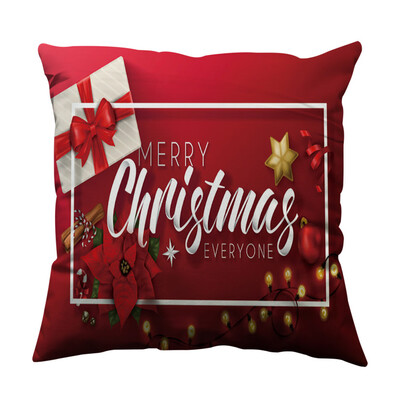 

Tailored Christmas Pillow Case Glitter Cotton Soft Sofa Throw Cushion Cover Home Decor