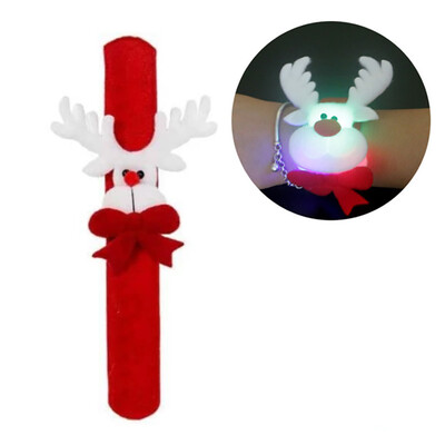 

Siaonvr Christmas Bear Pat Clap Bracelet Kids Band Christmas Soft Circle Wrist Gift Toy