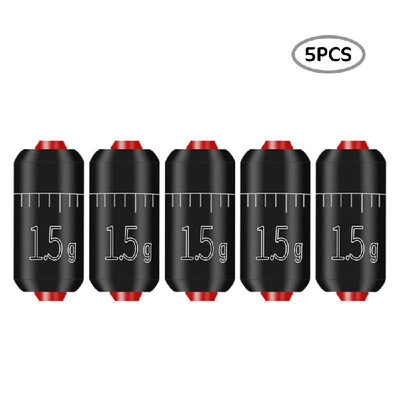 

5Pcs Safety Lead Sinker with Graduations Environmental Coating Lure Weight Sinker Sheet Rolls for Carp Fishing