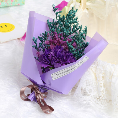 

Gobestart Carnation Creative Dried Flower Bouquet Gift Box Holiday Mini Bouquet