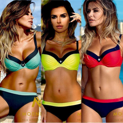 

NEW Womens Swimwear Bandage Bikini Set Push-up Padded Bra Bathing Suit Swimsuit