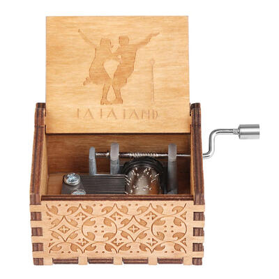 

Wooden Hand Crank Music Box TV Series Movie Theme Birthday Holiday Gift