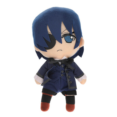 

Ailin Online Black Butler Throw Pillow Japanese Anime Lovely Plush Doll Toy for Home Sofa Decor