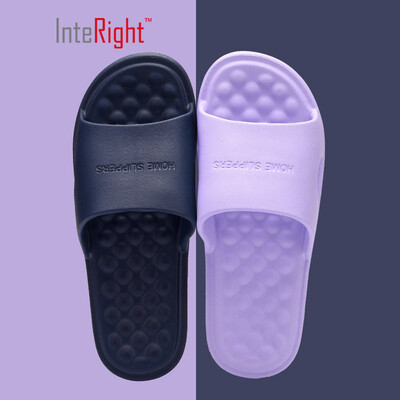 

INTERIGHT Lightweight Four Seasons Home Lightweight Soft Bottom Bathroom Sandals&Slippers Womens Static Blue 39-40 IN1531