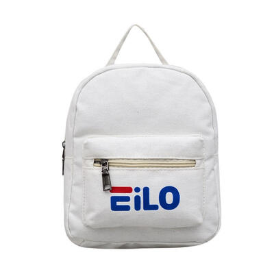 

21 X 24cm Mini Canvas Backpack Fashion Zipper Travel Daypack