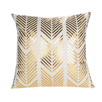 

〖Follure〗Polyester Gold Letter Pillow Case Cover Sofa Car Waist Cushion Cover Home Decor