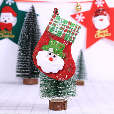 

〖Follure〗Christmas Santa Socks Cute Ornaments Festival Party Xmas Tree Hanging Decoration