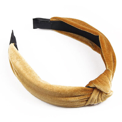 

Women Headband Tie Hairband Bow Knot Bross Tie Velvet Cloth Headwrap Hair Hoop