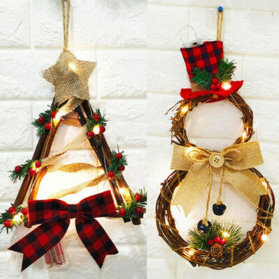 

Christmas Wreath Decor For Xmas Home Festival Door Wall Garland Flower Ornaments