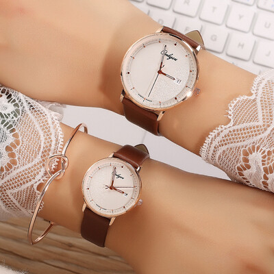 

Watch female strap with ultra-thin waterproof love diamond small three-pin exquisite small dial quartz watch