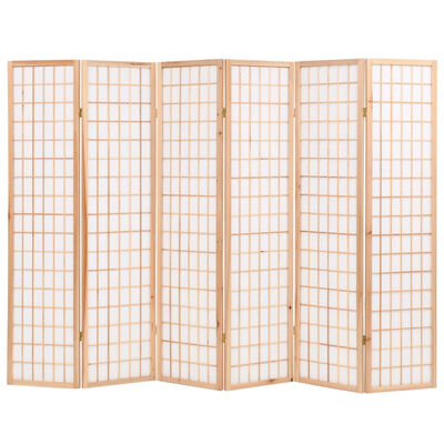 

Folding 6-Panel Room Divider Japanese Style 945"x669" Natural