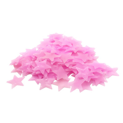 

Toponeto 50PC Kids Bedroom Fluorescent Glow In The Dark Snowflake Wall Stickers