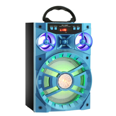 

MS - 188BT Portable Bluetooth Speaker 65 inch with LED Light Support USB TF Card