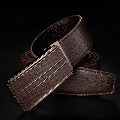

Guangzhou factory leather mens belt mens belts high-grade automatic buckle leather belt men can be customized