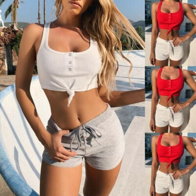 

New Women Casual Summer Sleeveless Tank Top Vest Blouse Clubwear Crop Tops Shirt