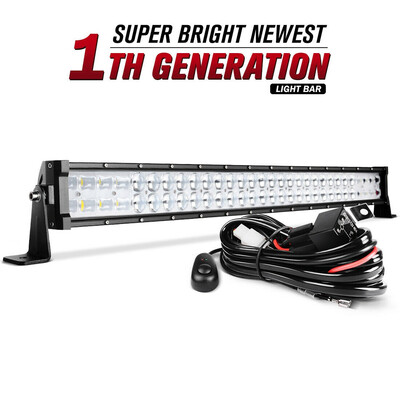 

32 inch LED Light Bar 9D Spot Flood Combo Offroad Driving Truck 4WD 32