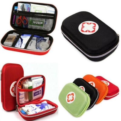 

First Aid Kit Bag Emergency Medical Survival Treatment Rescue Empty Box Healthy